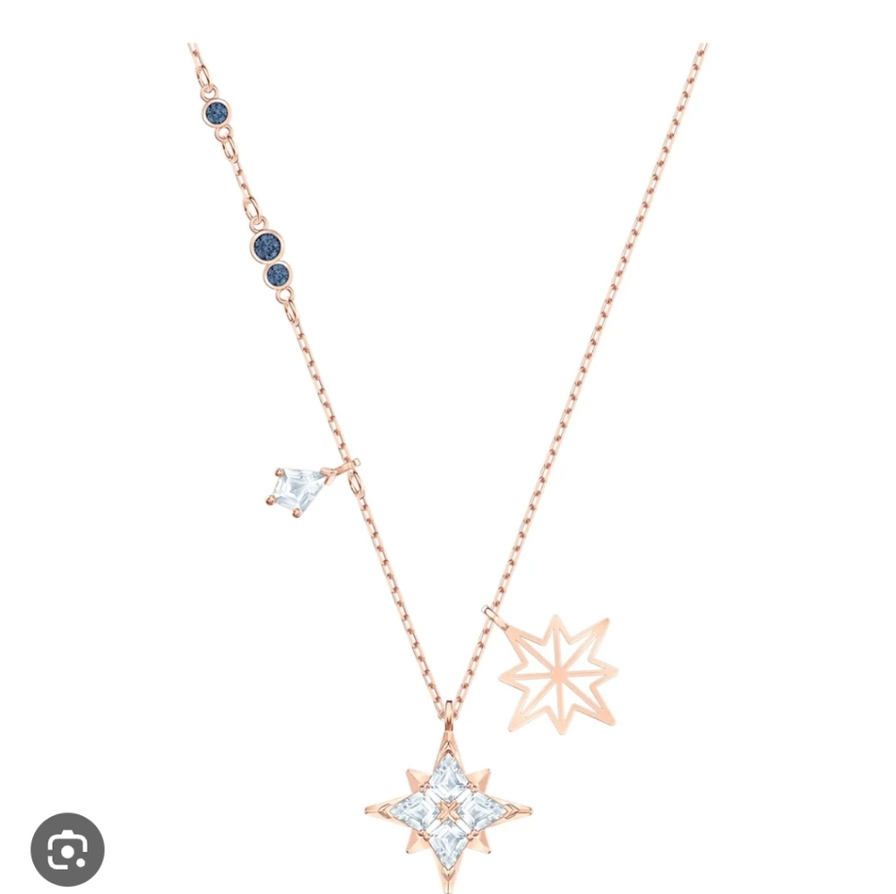 Swarovski Symbolic Star Pendant, White, Rose gold-tone plated # 5494352
